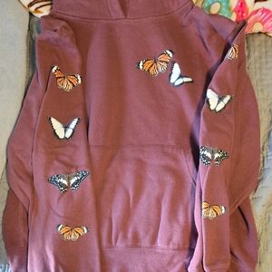 Reflex Maroon Fleece Hoodie